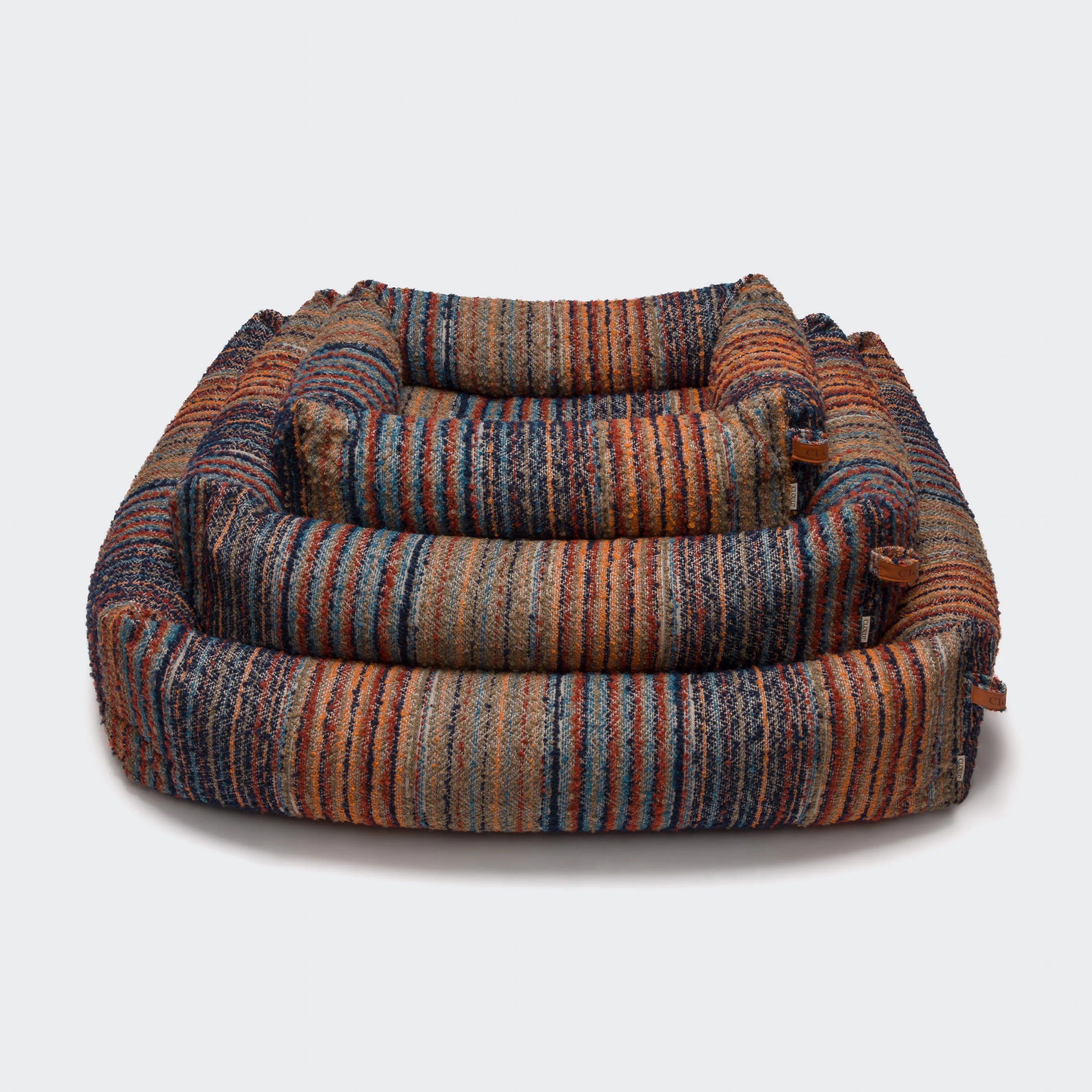 Hundebett Sleepy Deluxe Stripes Blue-Red - Image 2