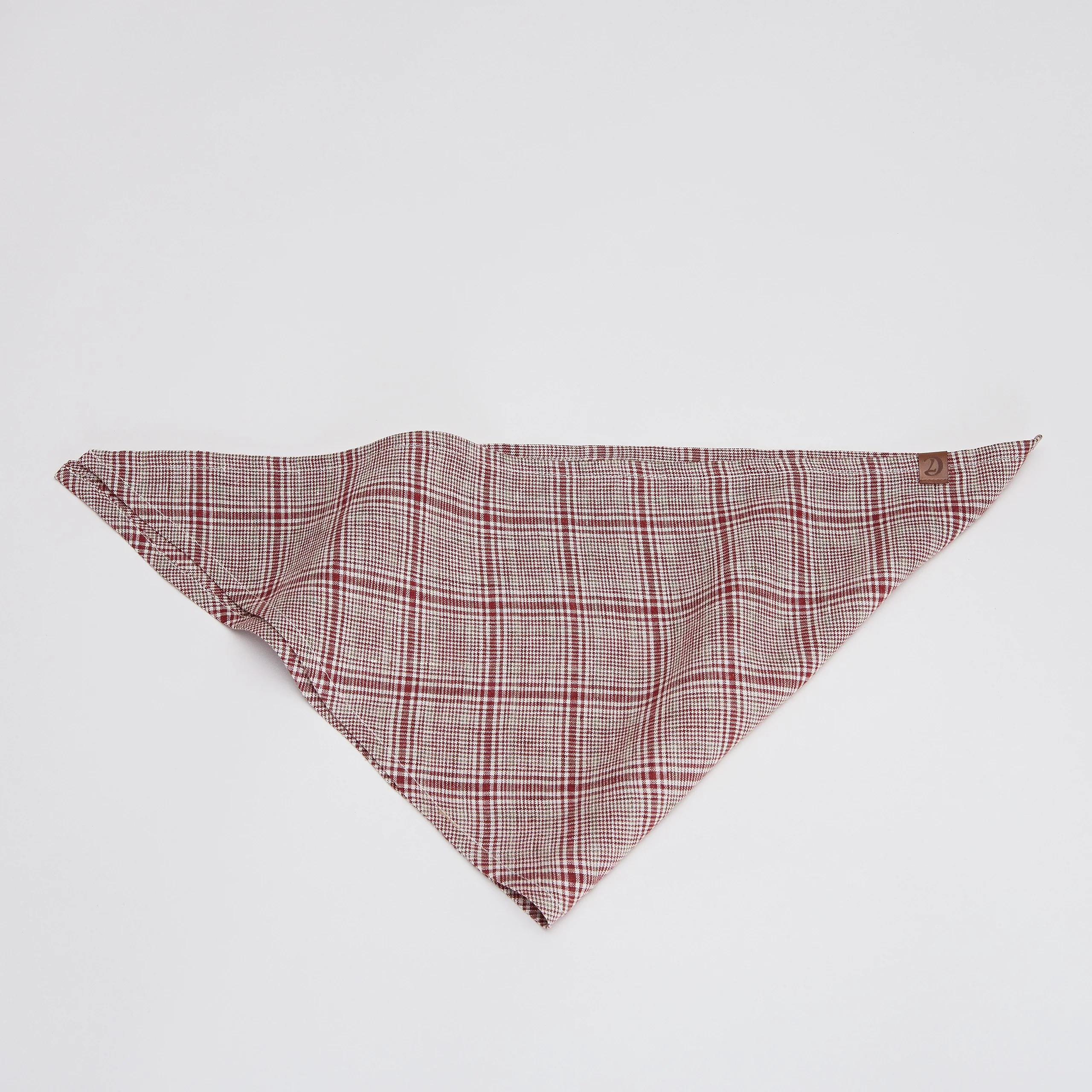 Hundehalstuch Bandana Check Red - Light Green - Image 3