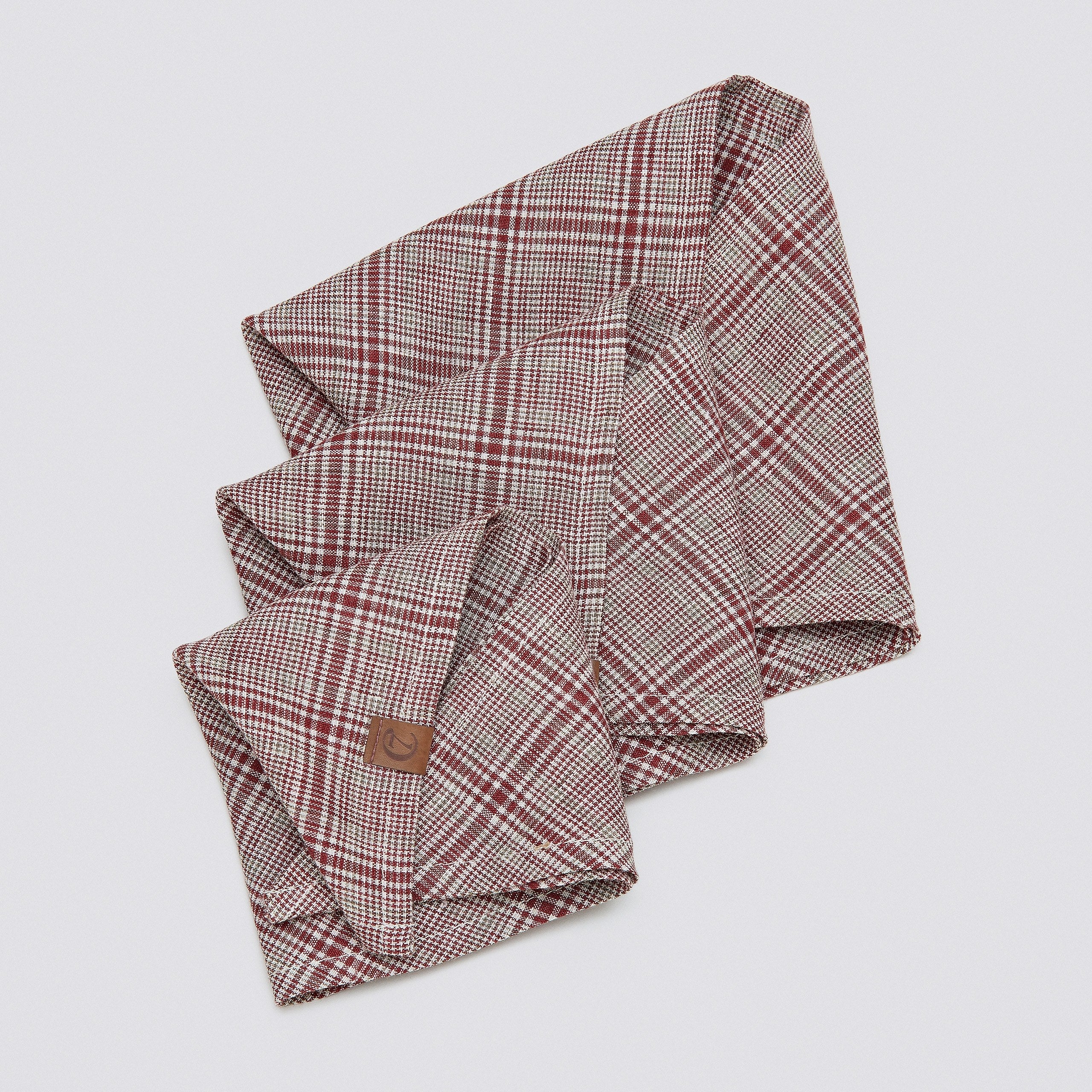 Hundehalstuch Bandana Check Red - Light Green - Image 4