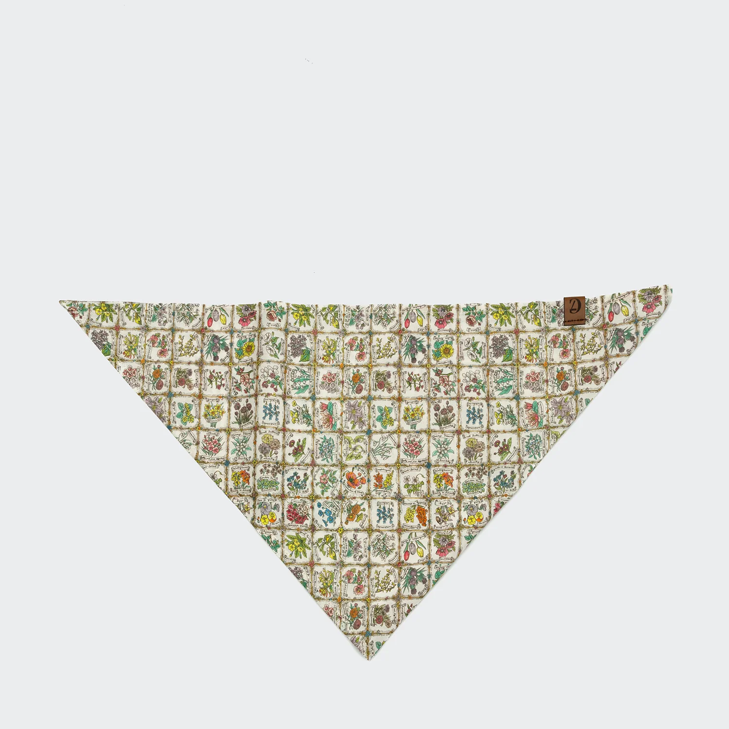 Hundehalstuch Bandana Flower Squares - Image 4