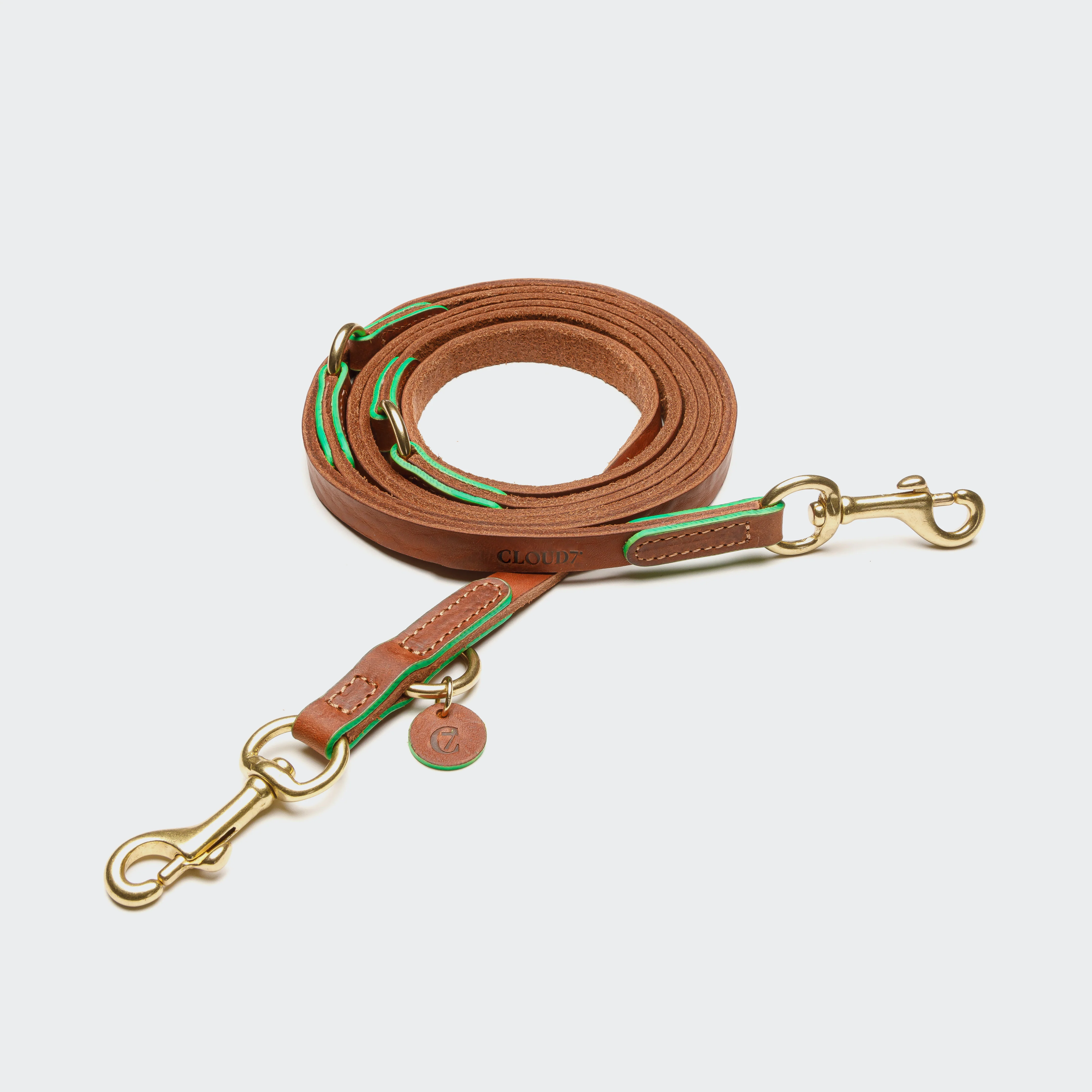 Hundeleine Prince Park Cognac/Green - Image 2