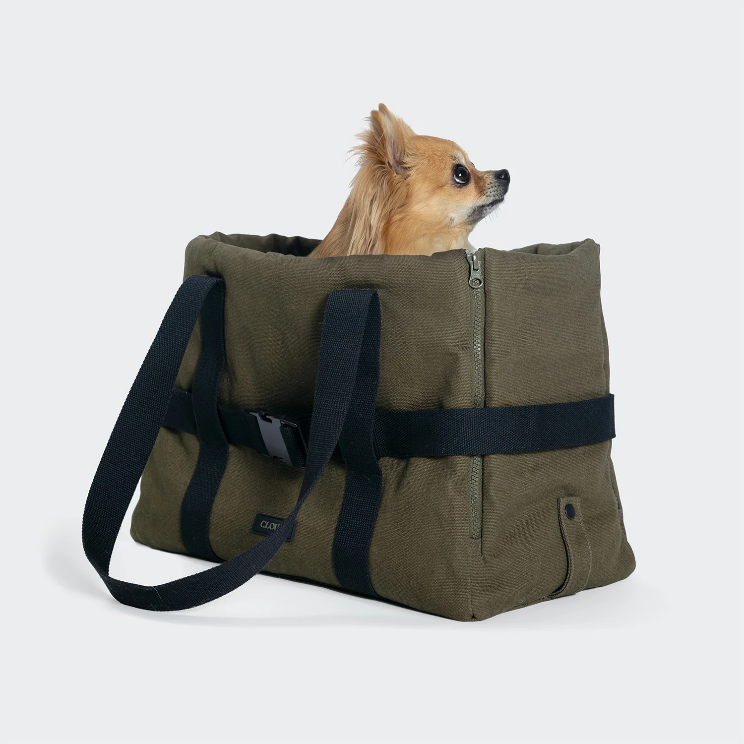 Hundetasche Turin Canvas Olive - Image 11