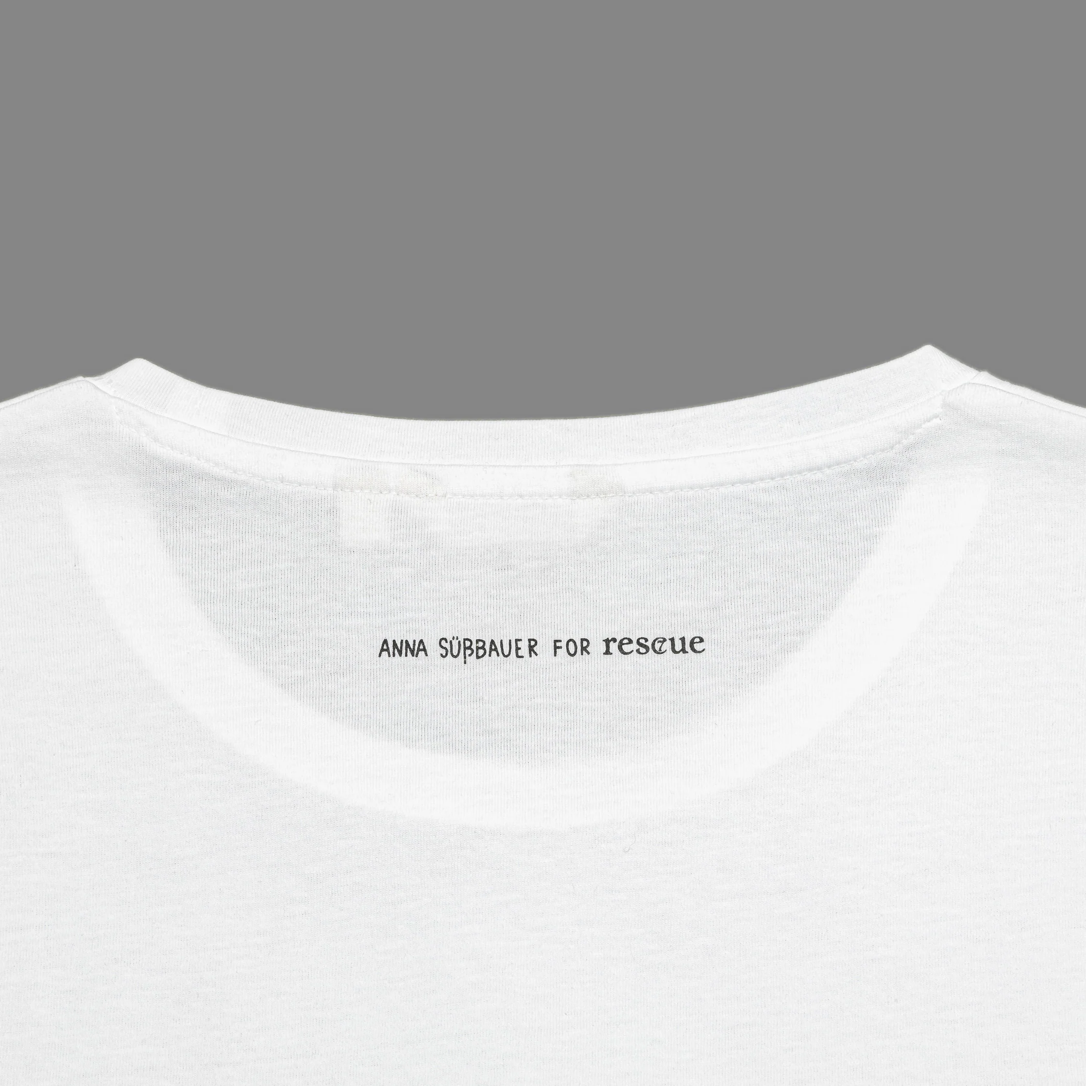 RESC7UE T-Shirt Heart White - Image 3